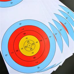 Papel de tiro com arco e flecha, acessórios de treinamento de tiro com arco e flecha com ponto triplo de 16*58cm, 10/peças - Image 6