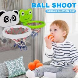 Aro de basquete com ventosa para crianças, brinquedos do banho do bebê, 3 bolas, banheira do banheiro, chuveiro, jogo de água, brinquedos de tiro para crianças - Image 1