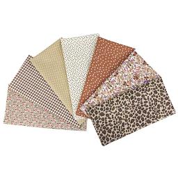 Novo tecido de algodão estampado 7 peças 25x25cm, tecidos de costura, acolchoado para patchwork, bordado, faça você mesmo, acessórios artesanais - Image 2