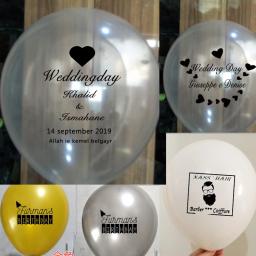 Balões personalizados com personalizado seu próprio logotipo, balões de festa para casamento, aniversário, chuveiro de bebê, publicidade, impressão, 200PCs - Image 6
