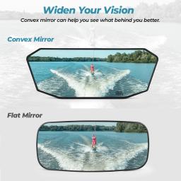 Para barcos de esqui pontão barco água esporte aquático surf barco marinho espelho atualizar tamanho universal espelhos do barco espelho retrovisor - Image 3
