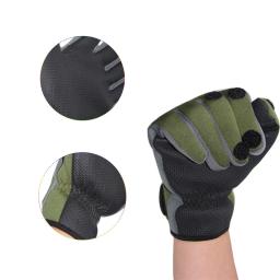 Luvas de inverno para pesca e atividades ao ar livre, luva impermeável com três dedos cortados, antiderrapante, luva de escalada, caminhadas, camping, ciclismo - Image 3