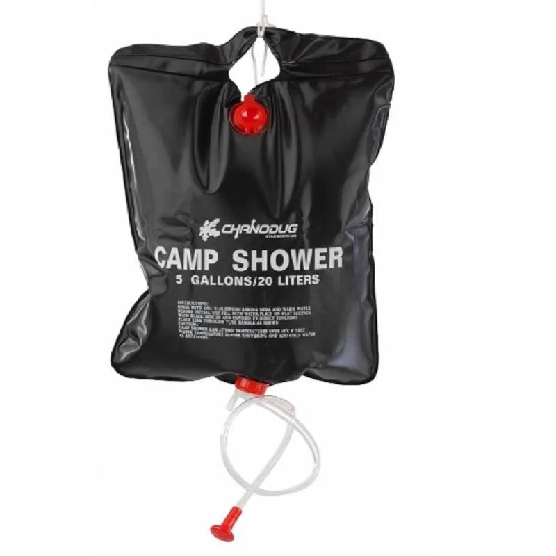 Saco do chuveiro do acampamento do calor da energia solar, saco de água do PVC, acampamento exterior, caminhadas, 20L, 40L - Image 1