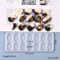 Molde de silicone de adivinhação, forma de resina epóxi de cristal para artesanato faça você mesmo, ferramenta de fabricação de sabão - Image 5