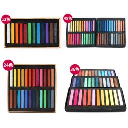 Conjunto de lápis de cor macia para pintura, giz de cores para desenho, arte e papelaria, 12/24/36/48 cores - Image 4