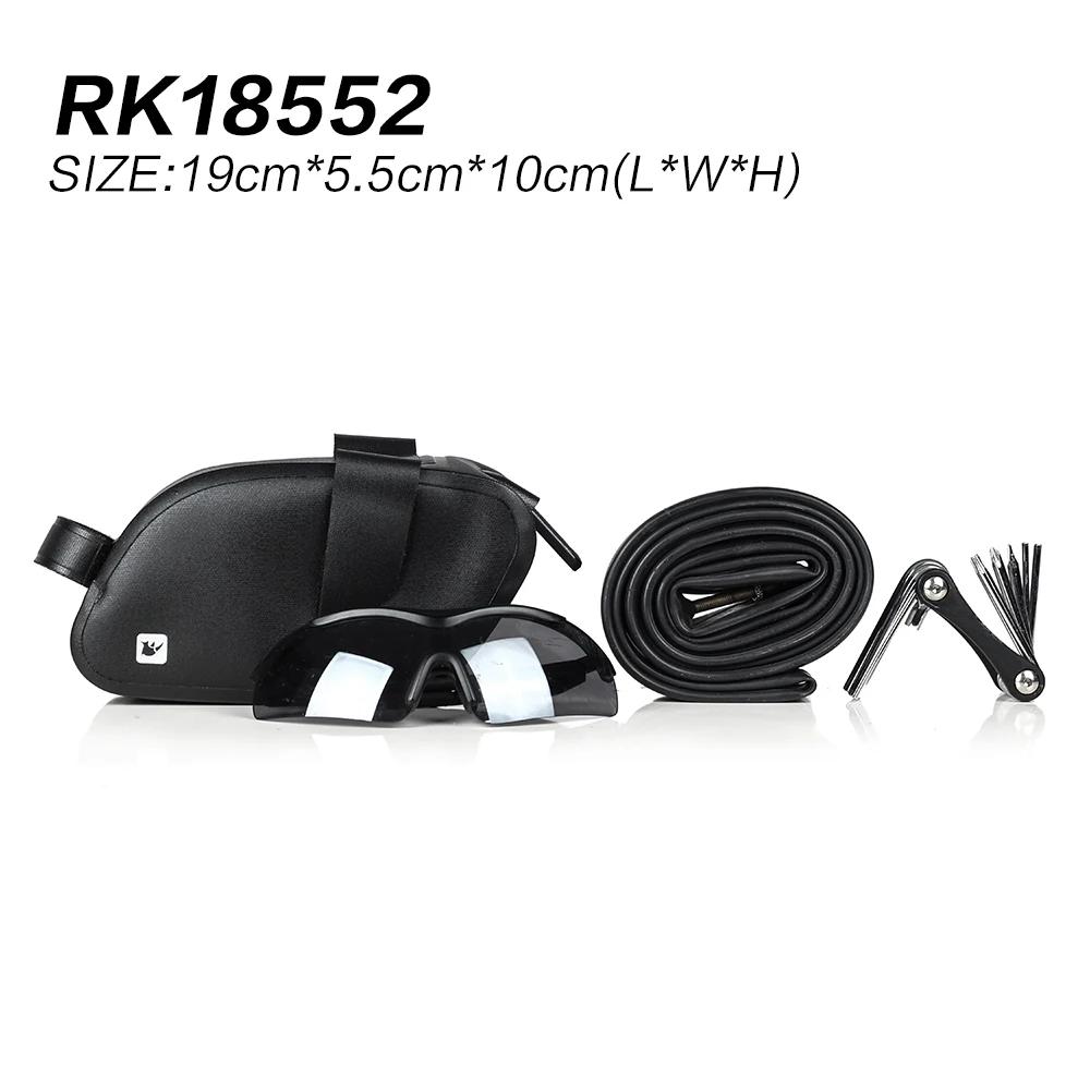 Rhinowalk ultraleve à prova dwaterproof água saco da bicicleta acessórios sela saco de ciclismo mtb assento traseiro rack bick acessório - Image 1