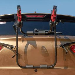 Quadro de ferro carro rack de bicicleta titular suv veículo tronco montar bicicleta ciclismo suporte de armazenamento transportadora para 2 bicicleta instalar traseira do carro - Image 3