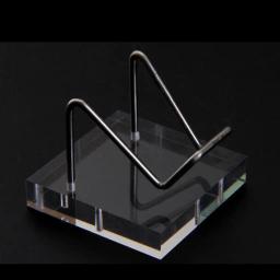Mineral Fóssil Display Stand Holder, Base Acrílica para Softball, Golfe, Tênis, Beisebol, Esfera Balls, Pedras Display Stand, 1Pc - Image 1