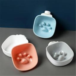 Pet pendurado tigela gatos cães gaiola alimentador fixo fácil limpeza filhote de cachorro anti choke alimentos de alimentação lenta tigelas gatinho água potável prato - Image 4