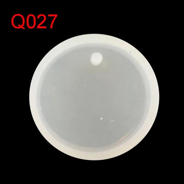 Kit de 5 Moldes de Silicone para DIY: Formas Redondas, Quadradas, Ovais, Gota d'Água e Retangulares para Colares e Pingentes em Resina Epóxi