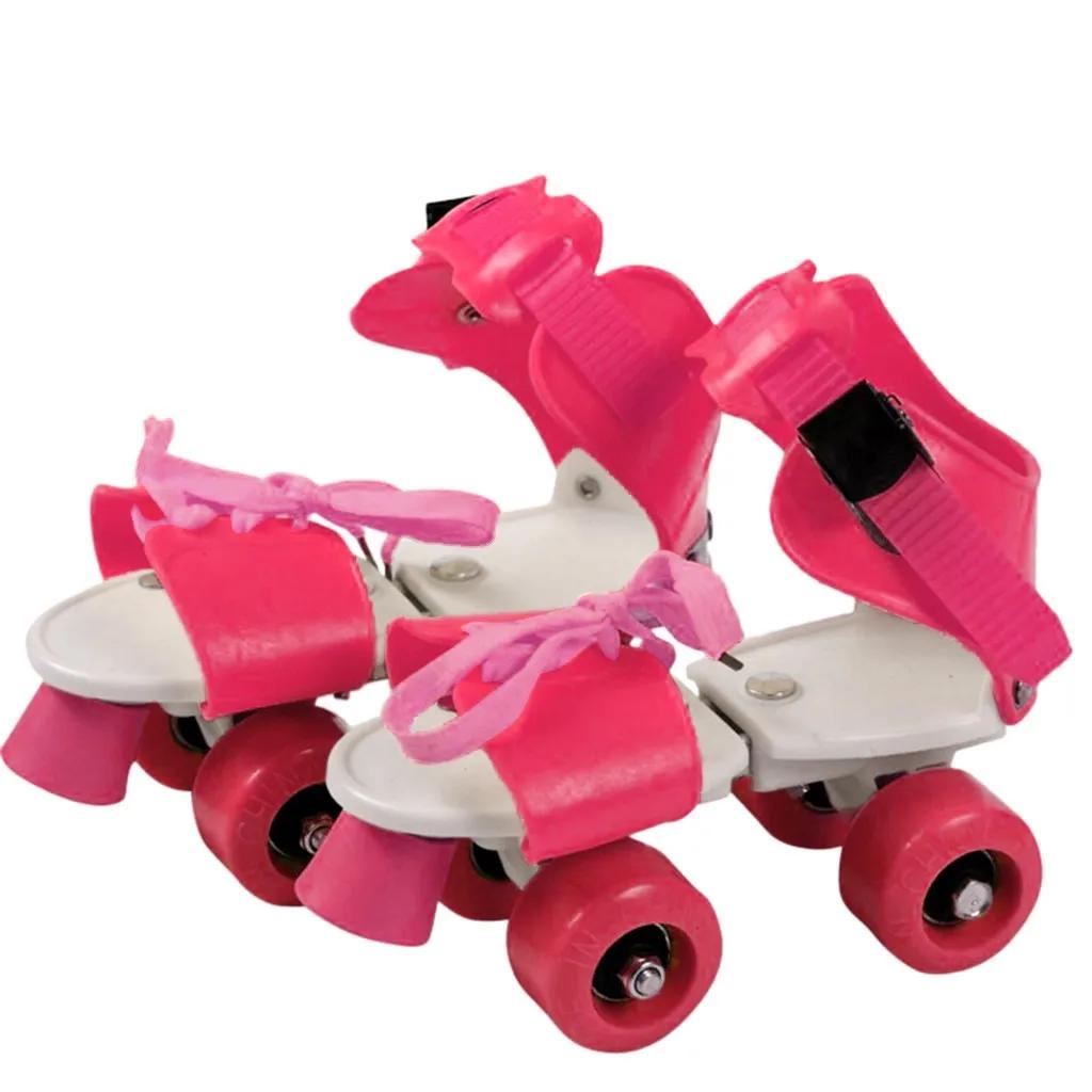 Patins ajustáveis para crianças, sapatos de patinação de 4 rodas para adolescentes, patins de patins freestyle, brinquedos infantis, 40 # - Image 1