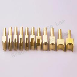 Conjuntos de ferramentas de borda de couro pontas de ferro de solda lineer afiação creaser cabeça de bronze para artesanato de couro diy vincar e vedação polimento - Image 6