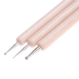 Modeladores de argila para fazer escultura, 3 pçs, estampa de gravação, cerâmica, bolas de estilizadores, ferramenta para kit de ferramentas de argila de polímero - Image 1
