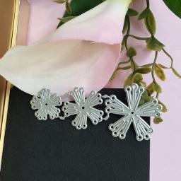 Molde de metal para corte diy, flores, corações, estêncil para scrapbooking, decorativo, relevo, artesanato, modelo de corte, 3 peças - Image 3