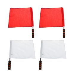 Bandeira de arbitragem para futebol, futebol americano e outros esportes, 4 unidades, linha de vôlei, branco e vermelho - Image 2