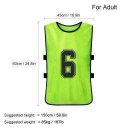 Camiseta esportiva secagem rápida, 6 peças/12 peças, para adultos e crianças, basquete, futebol, treinamento de equipe - Image 4