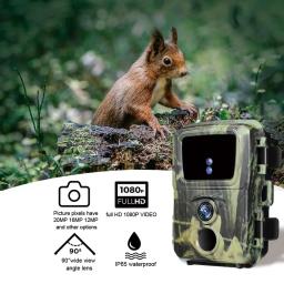 Mini câmera de caça para trilha, 20mp, 1080p, armadilha para fotos selvagens, mini600, floresta, animais, ip65, à prova d'água, faixa de vigilância - Image 2