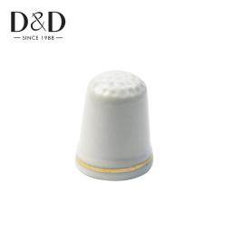 Retro Mão Dedal De Costura, Protetor De Dedos, Ponto De Cerâmica, Colecionáveis, Ferramentas De Costura DIY, Acessórios Colecionáveis - Image 3