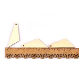20 pçs forma redonda gota de madeira natural artesanato suprimentos scrapbooking pingente de madeira para brinco diy jóias artesanato 40-50mm m2601 - Image 3