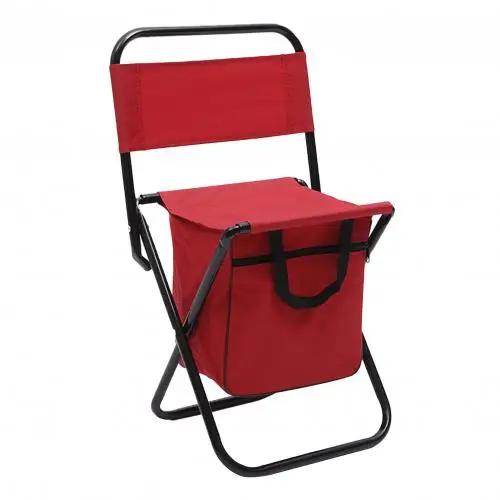 Cadeira Dobrável para Camping e Pesca com Mochila Portátil e Acessórios para Picnic e Caminhadas