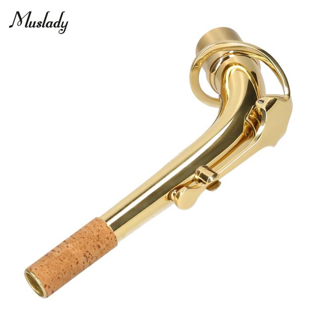 Substituição de Neck para Saxofone Alto em Brass Bend com Cortiça – Acessório Essencial para Instrumentos de Sopro