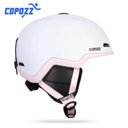 Copozz inverno esqui snowboard capacete meio coberto anti-impacto capacete de segurança ciclismo snowmobile esqui protetor para adultos e crianças - Image 2