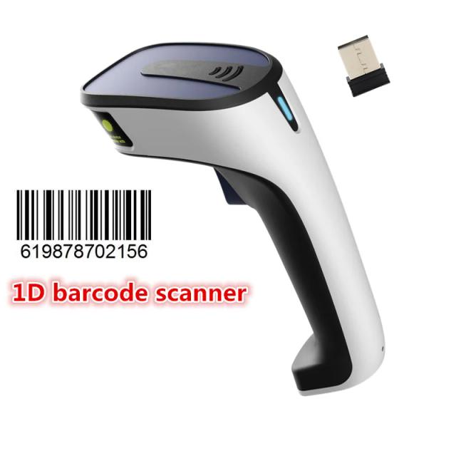 Scanner de Código de Barras QR Scan Gun Sem Fio com Bateria Embutida