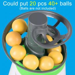 Lançador portátil de bola de tênis de mesa atualizado, versão de alimentação dupla, robô ping pong, máquina pitching para treinadores, 2024 - Image 6