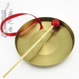 Gongo de bronze amarelo 15cm,18cm,22cm,25cm, instrumentos musicais de percussão chineses de mão - Image 6