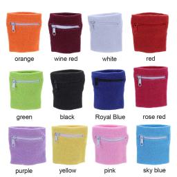 1pc esportes pulseira bolsa saco com zíper proteção de pulso manga absorvente toalha banda ao ar livre correndo viagem bicicleta chave bolso - Image 6