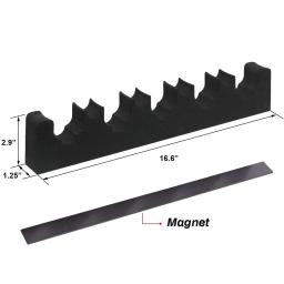 Rack de arma de espuma multifuncional portátil, descanso de barril de rifle com faixa magnética universal para montagem na parede interna e externa, suporte de arma de eva - Image 6