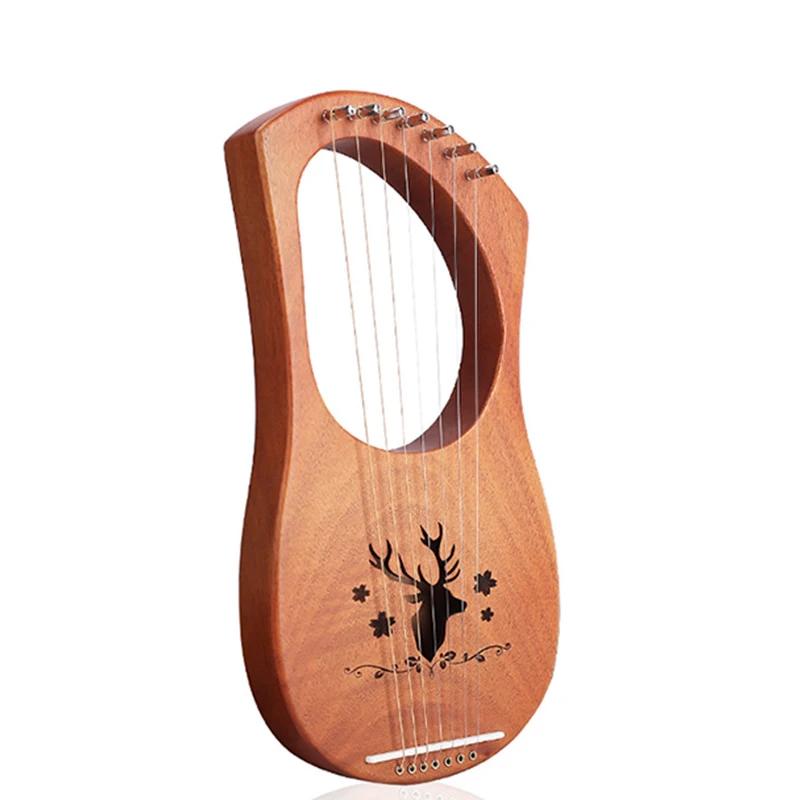 Madeira Mogno Lira Harpa Com Tuning Tool Para Iniciante Instrumento Musical 19 Cordas 16 Cordas - Image 1