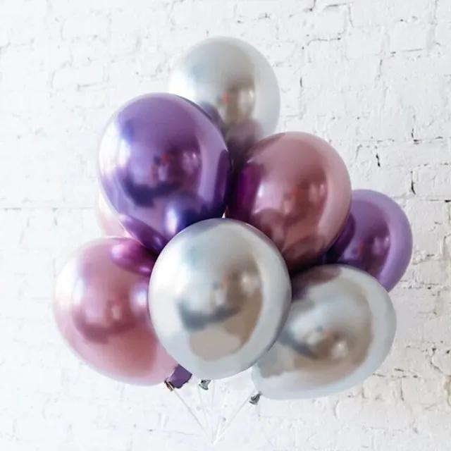 Conjunto Brilhante de 18 Balões Metálicos Dourados com Confete para Decoração de Festa de Aniversário e Páscoa para Crianças e Adultos
