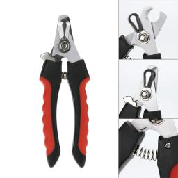 Cortador de unhas profissional para animais de estimação, tesoura de aço inoxidável para tosa de pets, cães e gatos com bloqueio tamanho s m - Image 4