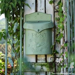 Caixa de correio vintage de parede, Correio da fazenda, Decoração de jardim impermeável, Estilo rural europeu, Estilo pastoral criativo - Image 2