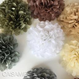 Papel Tissue Pom Poms, Flores Pompom Bola, Decoração De Casamento, Festas De Aniversário, 6 pol, 15cm, 30 Pçs/lote - Image 3