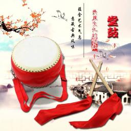 6 Polegada tambor gongo pratos crianças com baquetas chinês percussão musical leão dragão dança evento instrumentos do jogo - Image 1