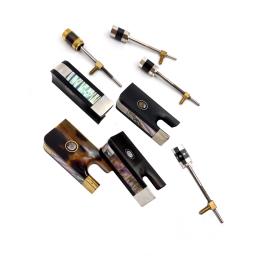 Novo 4/4 fibra de carbono cello arco ébano/orgânica pedra preciosa sapo + cobre/prata parafuso para peças cello acessórios instrumentos cordas - Image 2