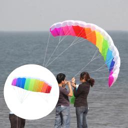 1.4m/2m/2.7m dupla linha dublê parafoil paraquedas surf kite parapente pipa brinquedos educativos crianças mais velhas criança asa de pipa - Image 1