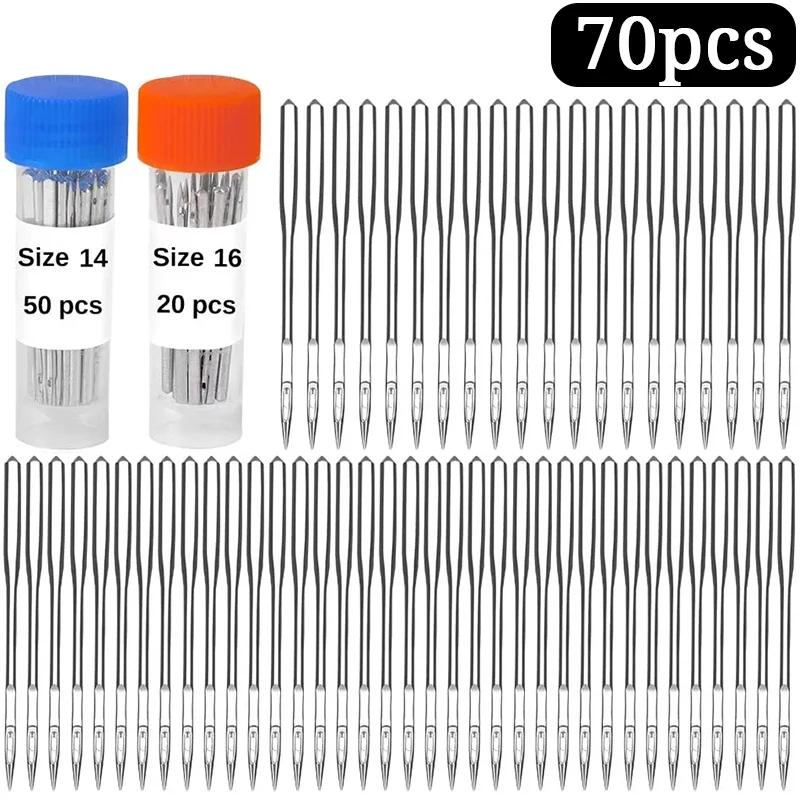 IMZAY 70Pcs Agulhas De Máquina De Costura De Aço Inoxidável Agulhas De Costura Peças De Máquinas De Costura Definidas Com Garrafas De Agulha - Image 1