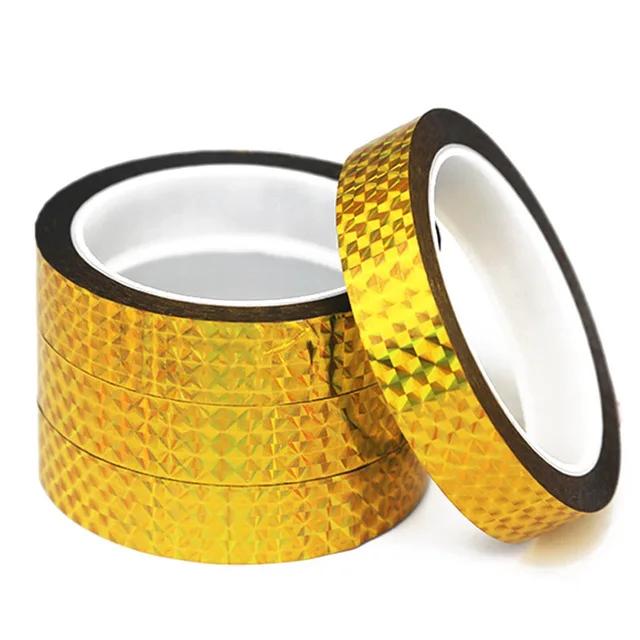 Fita Decorativa Auto-Adesiva Brilhante para Festas e Natal - 50m de Estilo e Criatividade