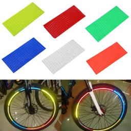 Adesivos de reflexão sobre rodas de bicicleta, adesivos de decoração refletivos para rodas de bicicleta mtb, acessórios de bicicleta - Image 1