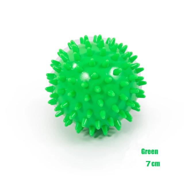 Bola de Massagem Cravada PVC 9cm Alívio Dor Pés Mãos Fitness