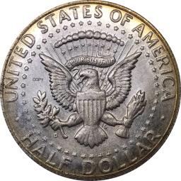 Moedas de cópia prateadas, Estados Unidos 1964 D Coin, America Liberty 1, Half Dollar, EUA Metal, China Casting, Cupronickel, 1, 2 - Image 4