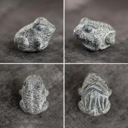 Handmade Lucky Frog Estátua, bule Estatueta Animal, Pedra Teaware, Desk Table Ornamento, Home Decor, Artesanato Criativo, Cultura Presente, 5cm - Image 3