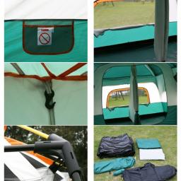 Tenda ao ar livre Big Space Camping, Tenda de 2 quartos, Ultra-Grande, Alta qualidade, à prova d'água, 4-6 Pessoa - Image 5