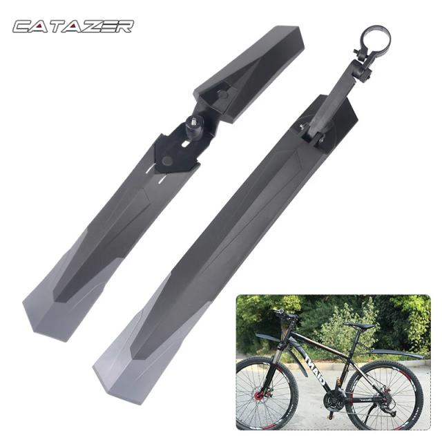 Para-lamas para bicicletas de montanha 26", 27.5" e 29", kit com 2 peças com montagem rápida para selim de 27.2-34.9mm