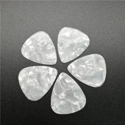 Palhetas de guitarra branco pérola, branco pérola, celulóide, pelctrum, branco em branco, 200pcs, lote, 0,46mm, 0,71mm, 1,0mm - Image 2