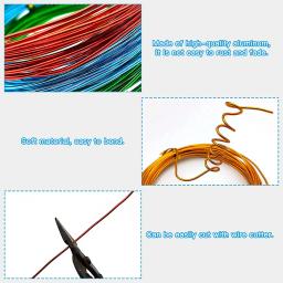 3-10 metros de fio de alumínio flexível metal artesanato fio de jóias fio de miçangas para a criação de arte bonecas esqueleto diy artesanato de jóias - Image 3
