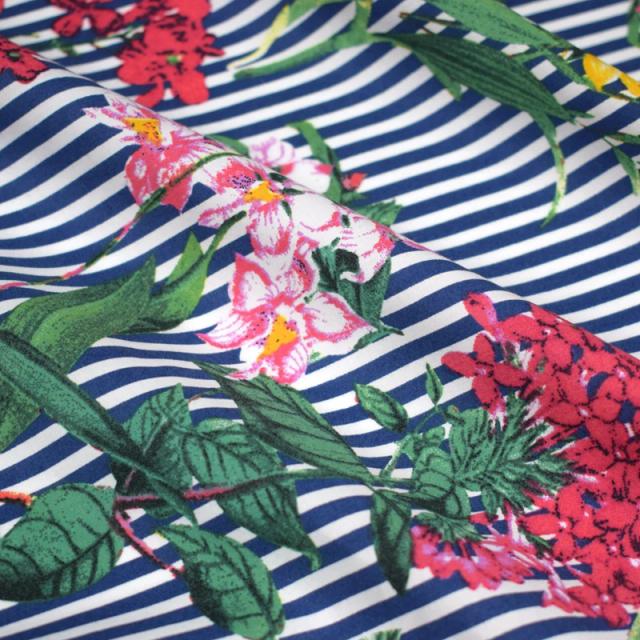 Tecido de Algodão Puro: Listras de 5 Jardas para Camisas e Vestidos DIY em Metro